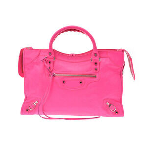 Balenciaga The City Pink Calfskin Bag